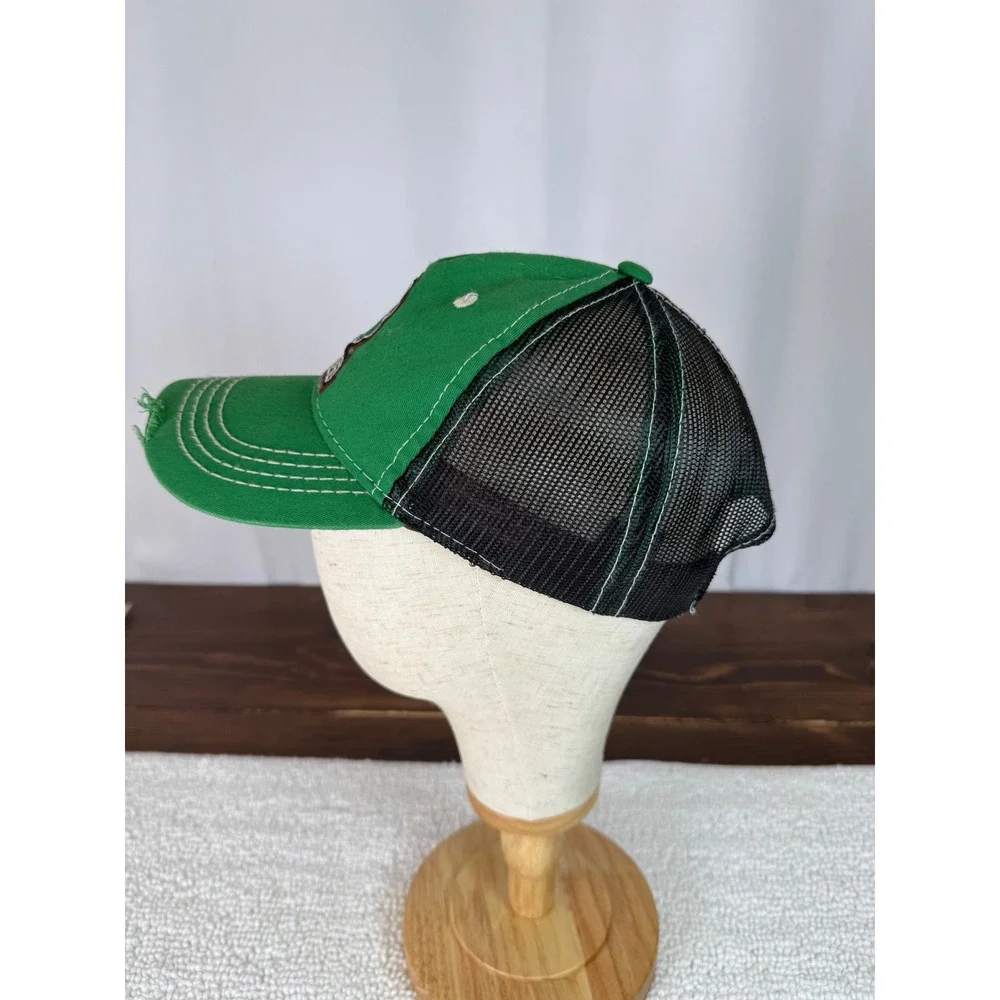 Irish Hat Green‎ Shamrock Baseball Cap Trucker Distressed One Size Adjustable